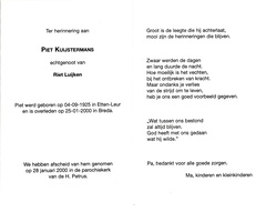 Piet Kuijstermans- Riet Luijken