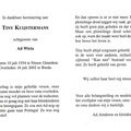 Tiny Kuijstermans- Ad Wirix