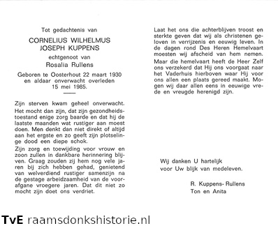 Cornelis Wilhelmus Joseph Kuppens- Rosalia Rullens