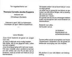 Theresia Cornelia Jacoba Kuppens Christiaan Donkers