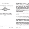 Johanna Theresia Maria Kuyte Laurentius Kuysters