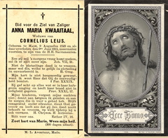 Anna Maria Kwaaitaal- Cornelius Leijs
