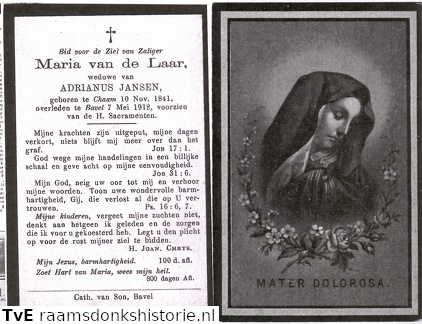 Maria van de Laar Adrianus Jansen