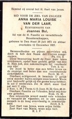 Anna Maria Louise van der Laar Joannes Bul
