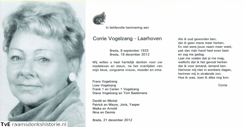 Corrie Laarhoven Frans Vogelzang