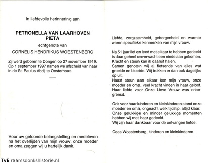 Petronella Laarhoven van Cornelis Hendrikus Woestenberg