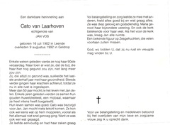 Cato van Laarhoven Jan Vos