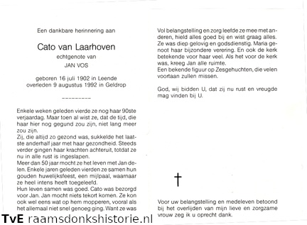 Cato van Laarhoven Jan Vos