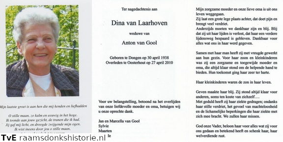 Dina van Laarhoven Anton van Gool