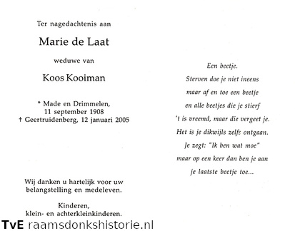 Marie de Laat Koos Kooiman