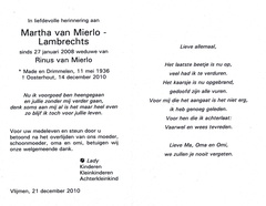 Martha Lambrechts Rinus van Mierlo
