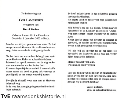 Cor Lambregts Geert Voeten