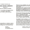 Johanna Adriana Lambregts Carolus Cornelius Stassen