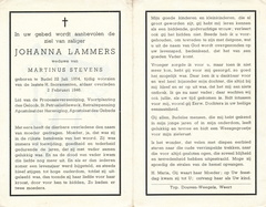 Johanna Lammers Martinus Stevens