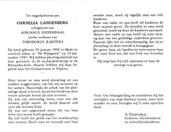 Cornelia Langenberg Adrianus Diependaal Theodorus Kanters