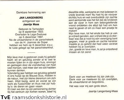 Jan Langenberg Jaantje Maas