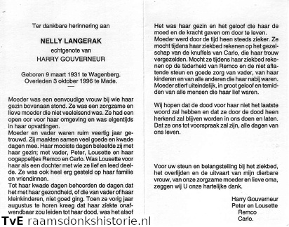 Nelly Langerak-Harry Gouverneur