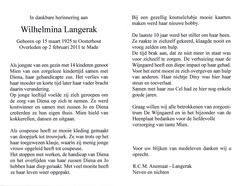 Wilhelmina Langerak