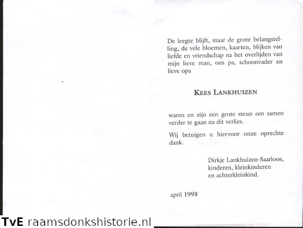 Kees Lankhuizen Dirkje Saarloos