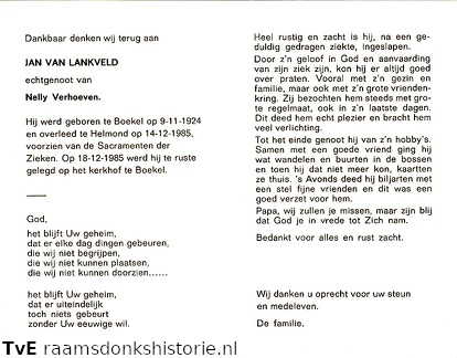 Jan van Lankveld Nelly Verhoeven