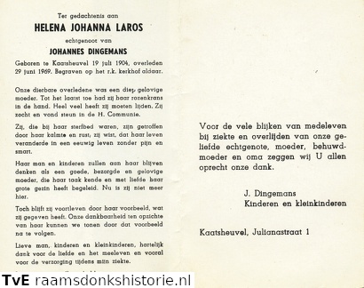 Helena Johanna Laros Johannes Dingemans