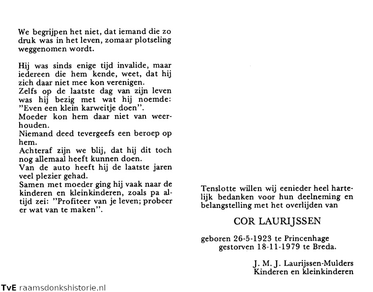 Cor Laurijssen J.M.J. Mulders
