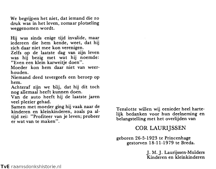 Cor Laurijssen J.M.J. Mulders
