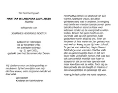 Martina Wilhelmina Laurijssen Johannes Hendrikus Nooten