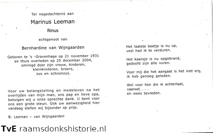 Marinus Leeman Bernhardine van Wijngaarden