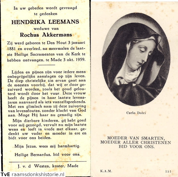 Hendrika Leemans Rochus Akkermans