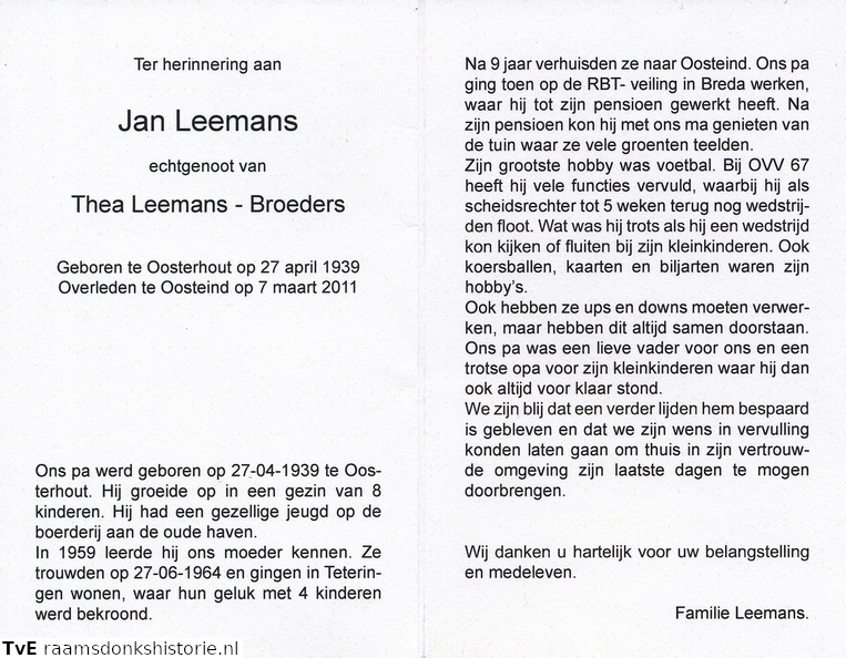Jan Leemans Thea Broeders