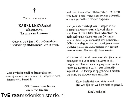 Karel Lenaars Truus van Drunen