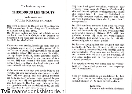 Theodorus Leenhouts Louiza Johanna Prinsen