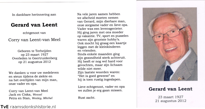 Gerard van Leent Corry van Meel