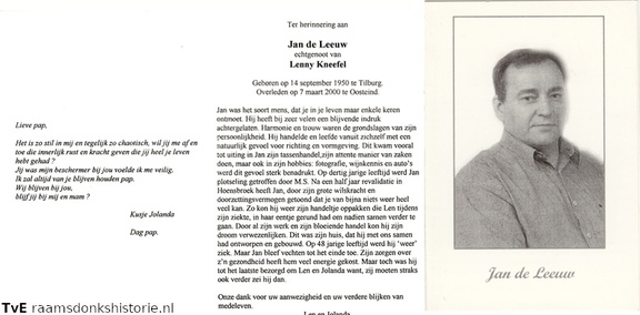 Jan de Leeuw Lenny Kneefel
