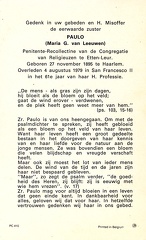 Maria G van Leeuwen non