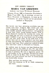 Maria van Leeuwen Louis Willibrord Nouwens