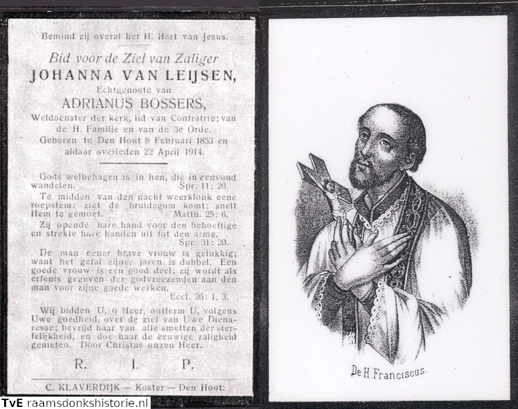 Johanna van Leijsen Adrianus Bossers
