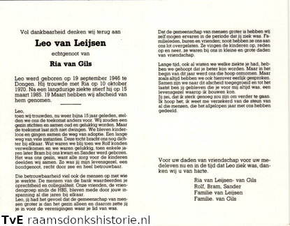 Leo van Leijsen Ria van Gils