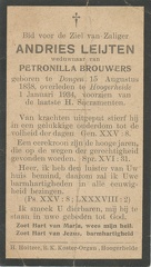Andries Leijten Petronilla Brouwers