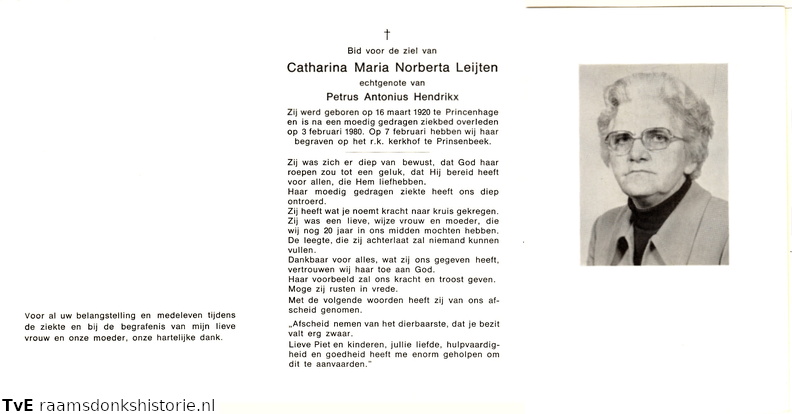 Catharina Maria Norberta Leijten Petrus Antonius Hendrikx