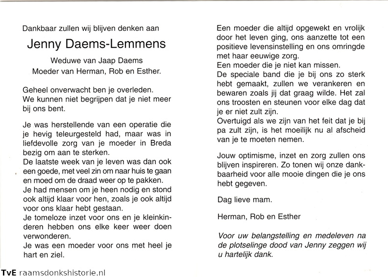 Jenny Lemmens Jaap Daems