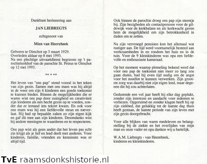 Jan Liebregts Mien van Heerebeek