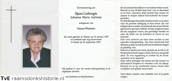 Johanna Maria Adriana Liebregts Nanne Wiersma