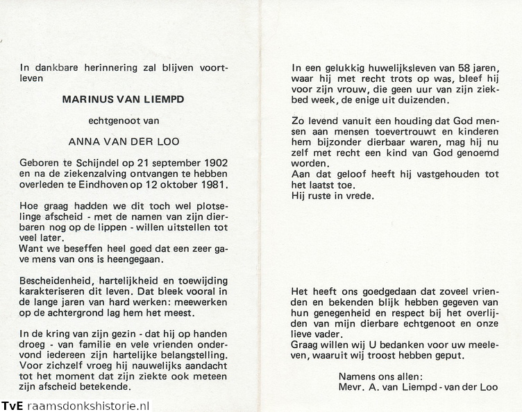 Marinus van Liempd Anna van der Loo
