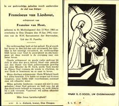Franciscus van Lieshout Francine van Hout