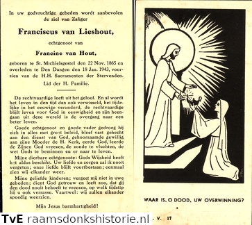 Franciscus van Lieshout Francine van Hout