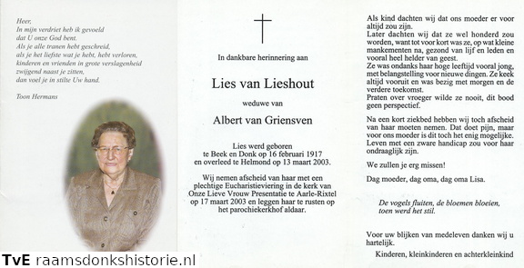 Lies van Lieshout Albert van Griensven