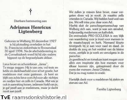Adrianus Henricus Ligtenberg