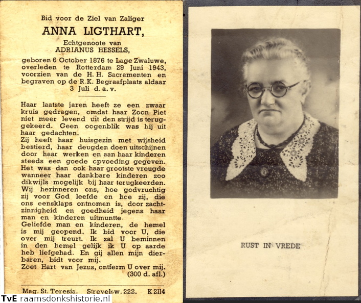 Anna Ligthart Adrianus Hessels